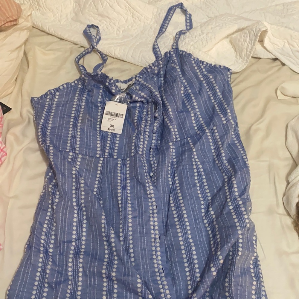 F21 button front dress
